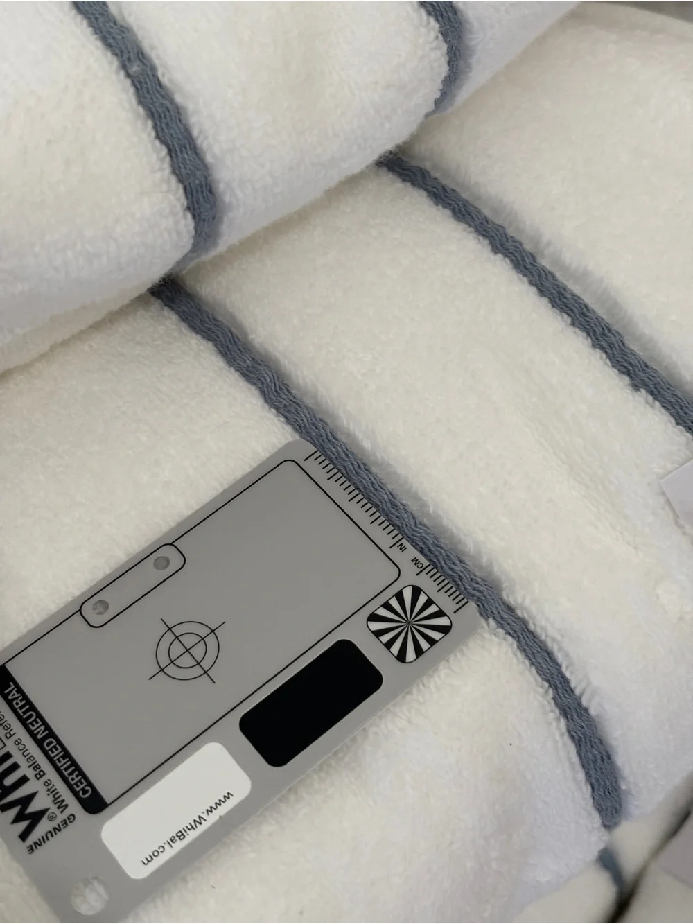 NWT 4Pc Felpinter Portugal White Luxury Bath Towels Blue Grey Embroidered Line
